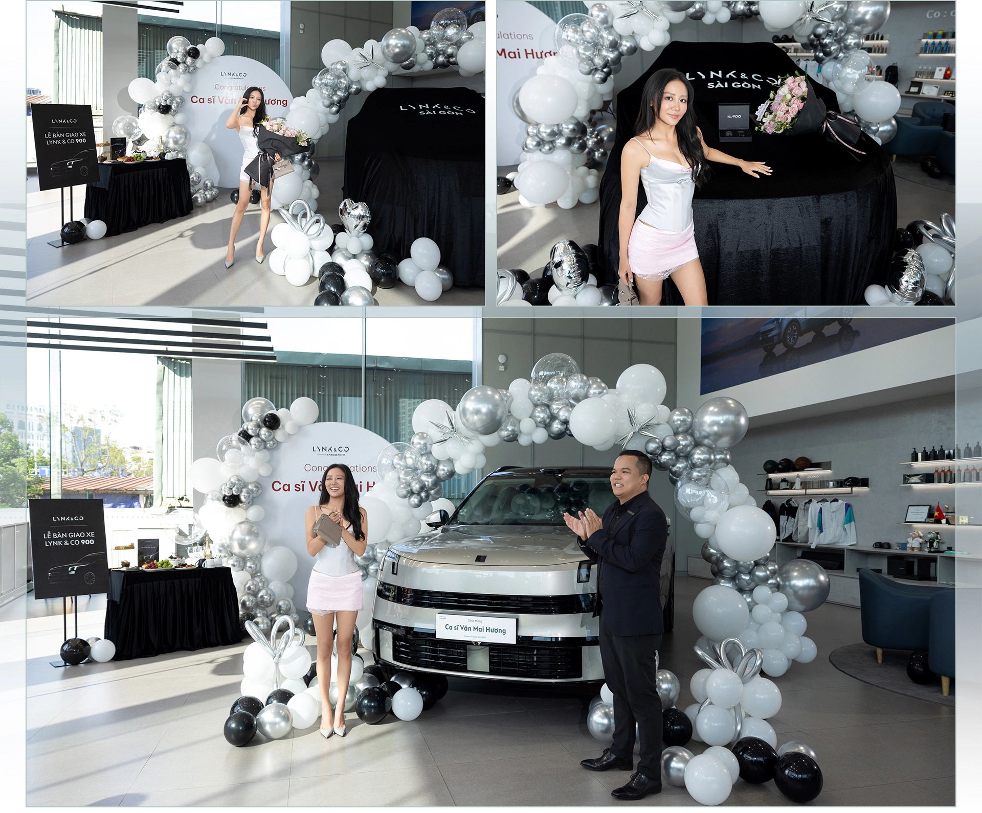 Văn Mai Hương nhận bàn giao chiếc Lynk & Co 900 tại đại lý chính hãng
