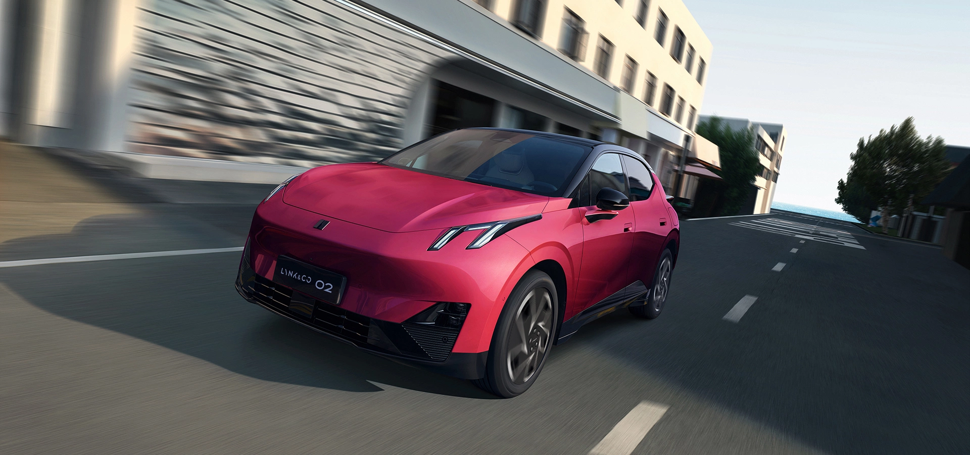 Lynk & Co 02 trên đường phố. Ảnh: Lynk & Co